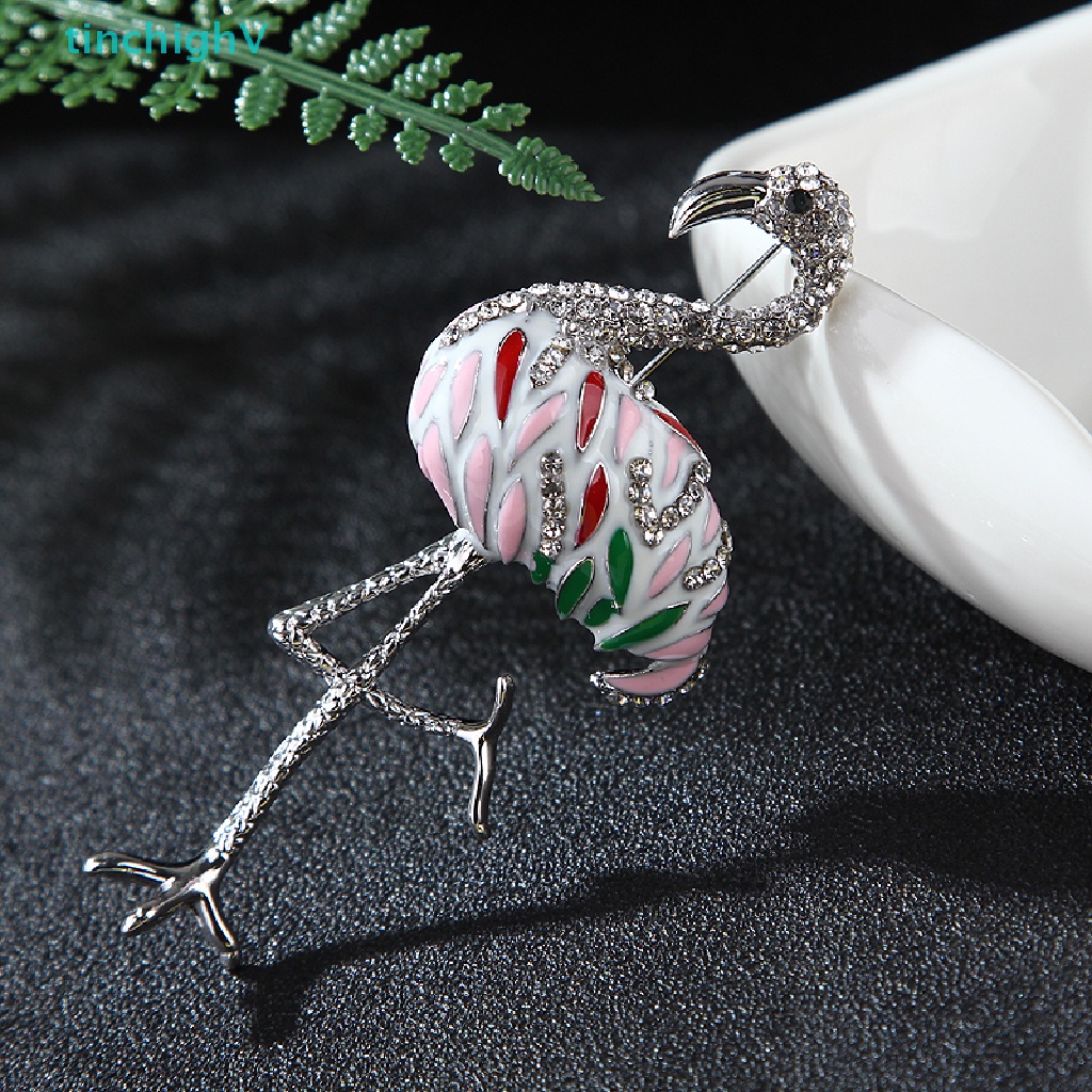 [TinchighV] Trâm Cài Áo Hình Chim Hồng Hạc Chim Phượng Hoàng Chim Cú Đính Pha Lê Thời Trang Nữ [Mới]