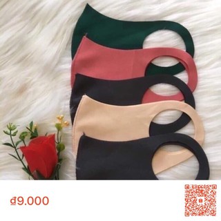 Set 5 cái khẩu trang vải poly- vải su