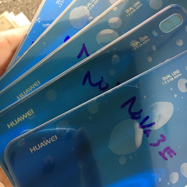 vỏ lưng huawei nova 3e zin