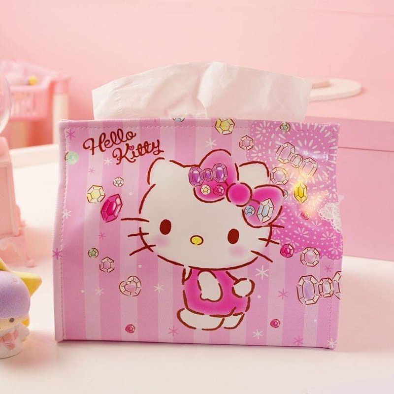 Túi đựng khăn giấy Hello Kitty Doremon Doraemon