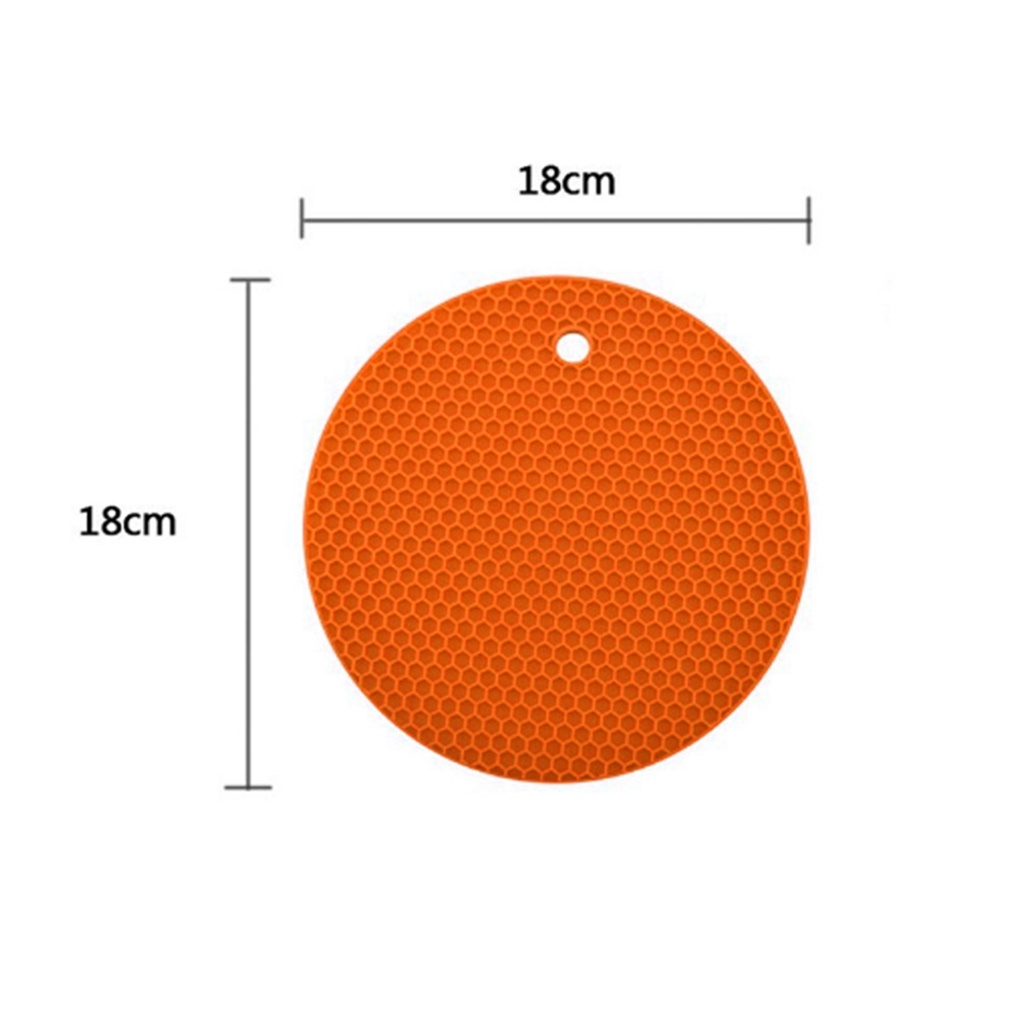 [CHOO] Silicone Honeycomb Placemat Table Heat Resistant Mat Cup Anti-Slip Coaster Cushion Round Pad