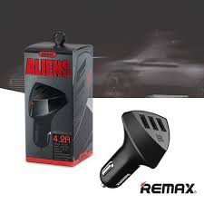 Giác Cắm Tẩu Sạc Ô Tô 3 Cổng USB Remax .