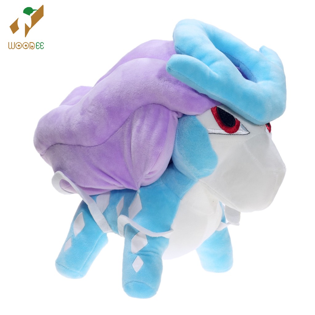 Gấu bông pokemon anime bộ ba sói huyền thoại Suicune, Entei và Raikou 15cm