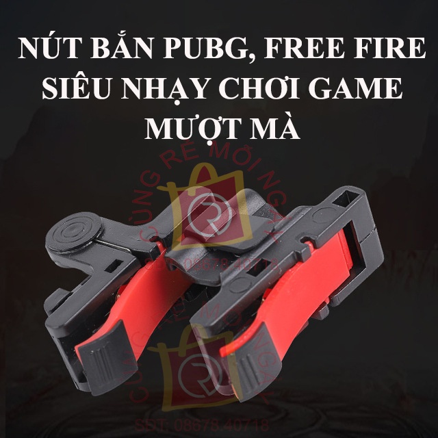 Nút bắn PUBG, FREE FIRE D9, bộ 2 nút chơi game D9