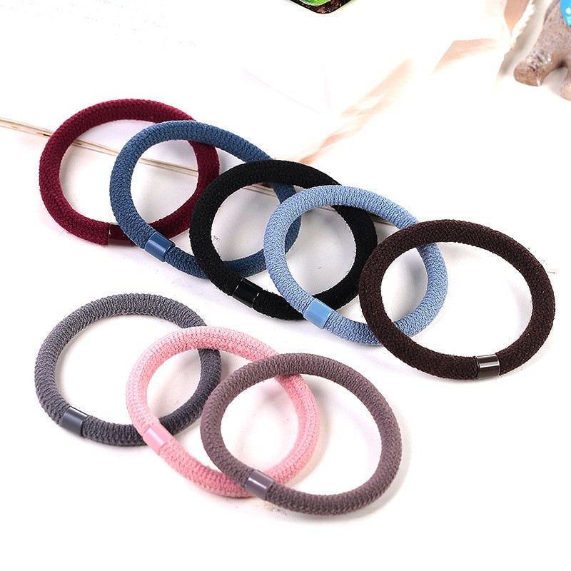 Set 10 dây cột tóc trơn