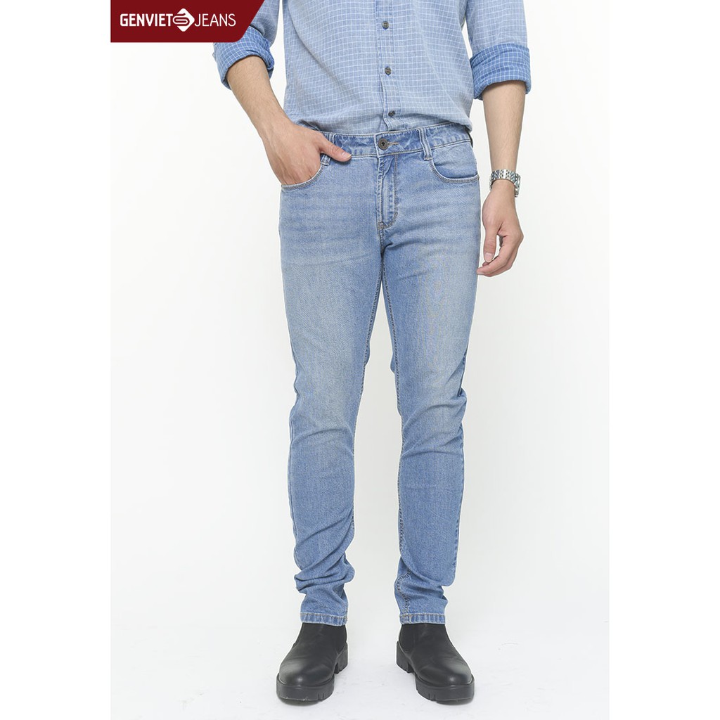 Quần dài jeans nam GENVIET - D1102J710 | BigBuy360 - bigbuy360.vn