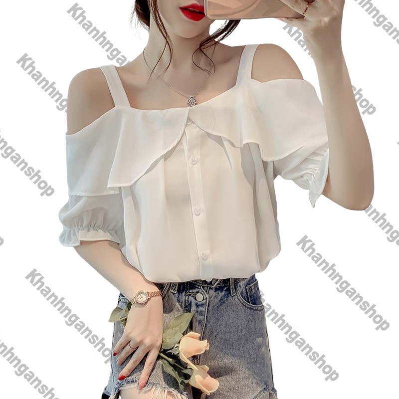 Áo croptop áo kiểu trễ vai nữ xinh đẹp