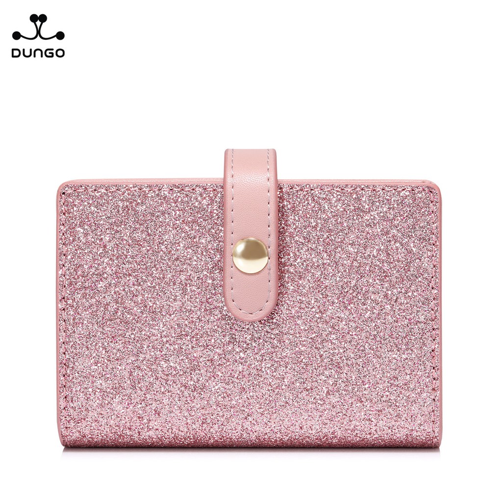 Ví Đựng Thẻ Mini Sequin Hồng Đôi Chim JUST STAR DU070674-04