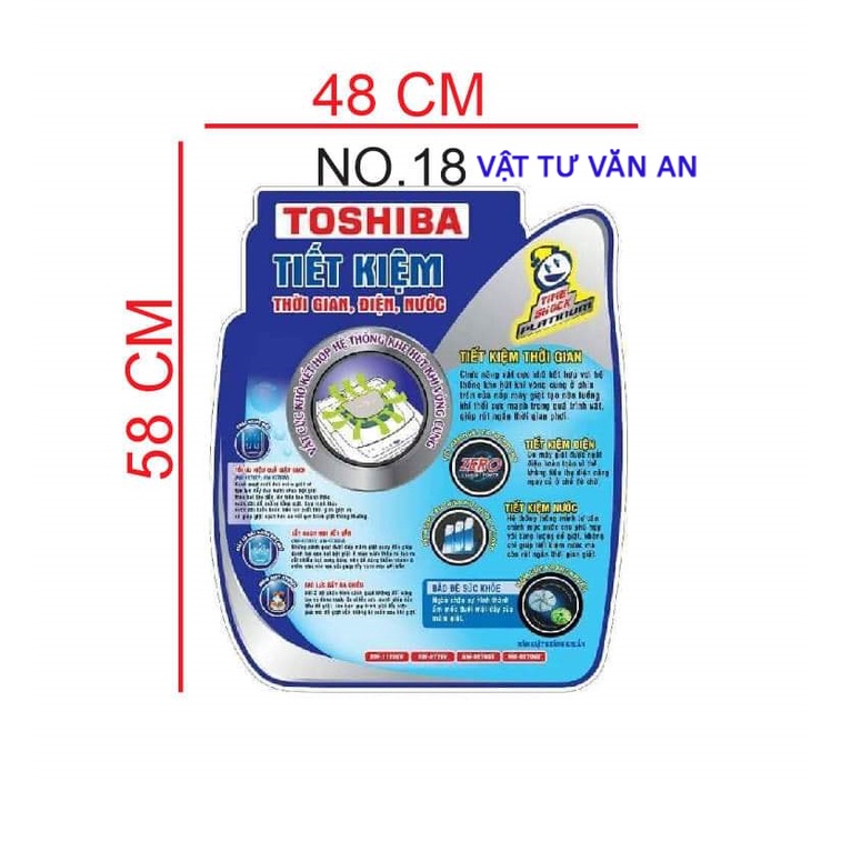 Tem máy giặt đa năng miếng dán trang trí máy giặt