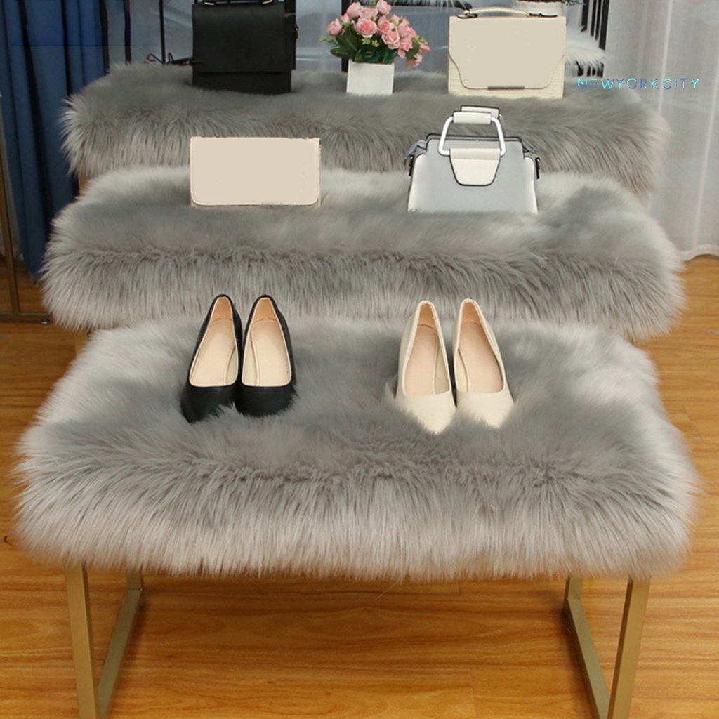 Ny- Thảm Lông Cừu Giả Rộng Rãi Lót Sàn Nhà Làm Việc Đơn Giản Đa Ứng Dụng