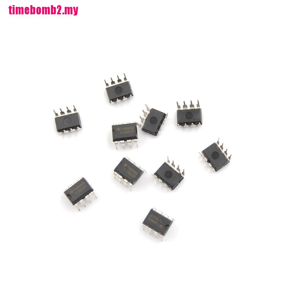 Bộ 20 Linh Kiện Khuếch Đại Âm Thanh Hlh Tl082Cp Ti Dip8 Ic Jfet-Input