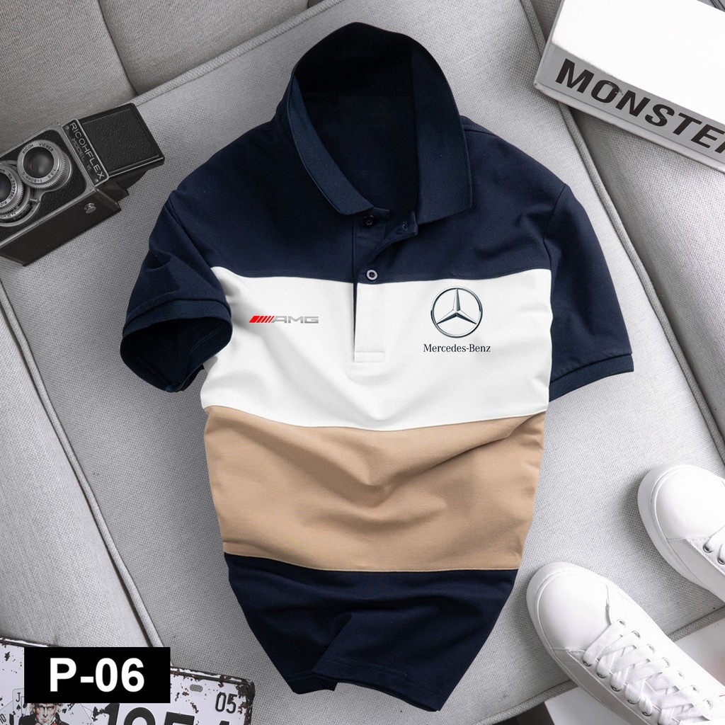 Áo phối polo có cổ xe MERCEDES - AMG ĐỎ nam nữ cao cấp, vải cá sấu Cotton xịn, chuẩn form, sang trọng, lịch lãm - GUCATI | BigBuy360 - bigbuy360.vn