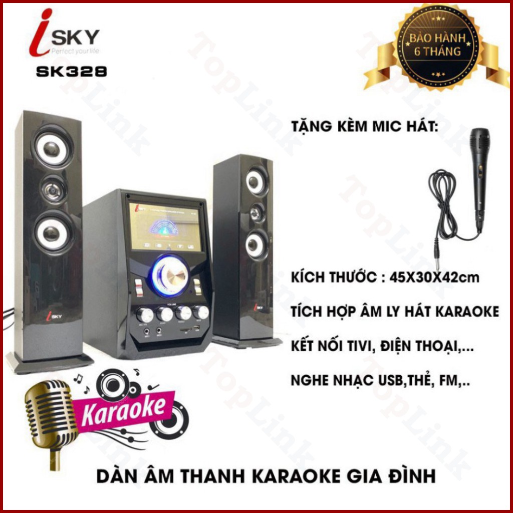 [CHÍNH HÃNG] Loa Vi Tính Hát Karaoke Âm Thanh Đỉnh Cao - Dàn Âm Thanh Giải Trí Đỉnh Cao - Có Kết Nối Bluetooth ISK