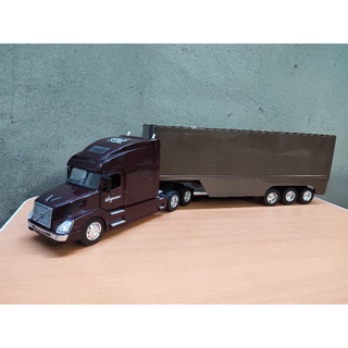 Xe mô hình container đầu kéo Volvo hợp kim 1:32