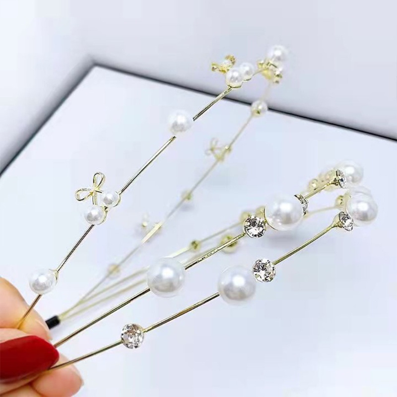 Băng Đô Cài Tóc Đính Ngọc Trai Sang Trọng Cho Nữ