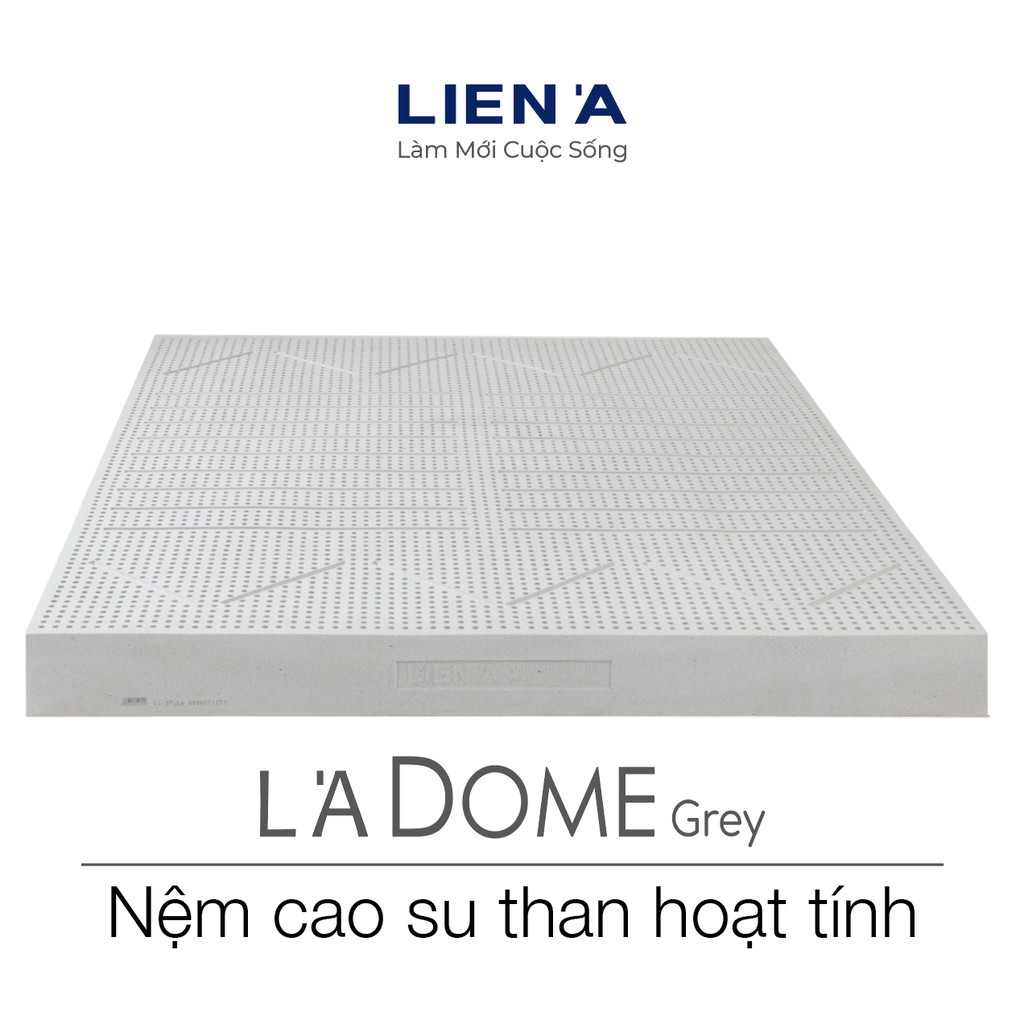 Nệm cao su Liên Á LA Dome Grey than hoạt tính