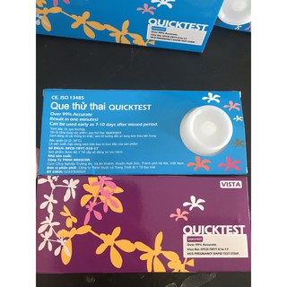 Que thử thai QUICKTEST đọc kết quả sau 3-5 phút