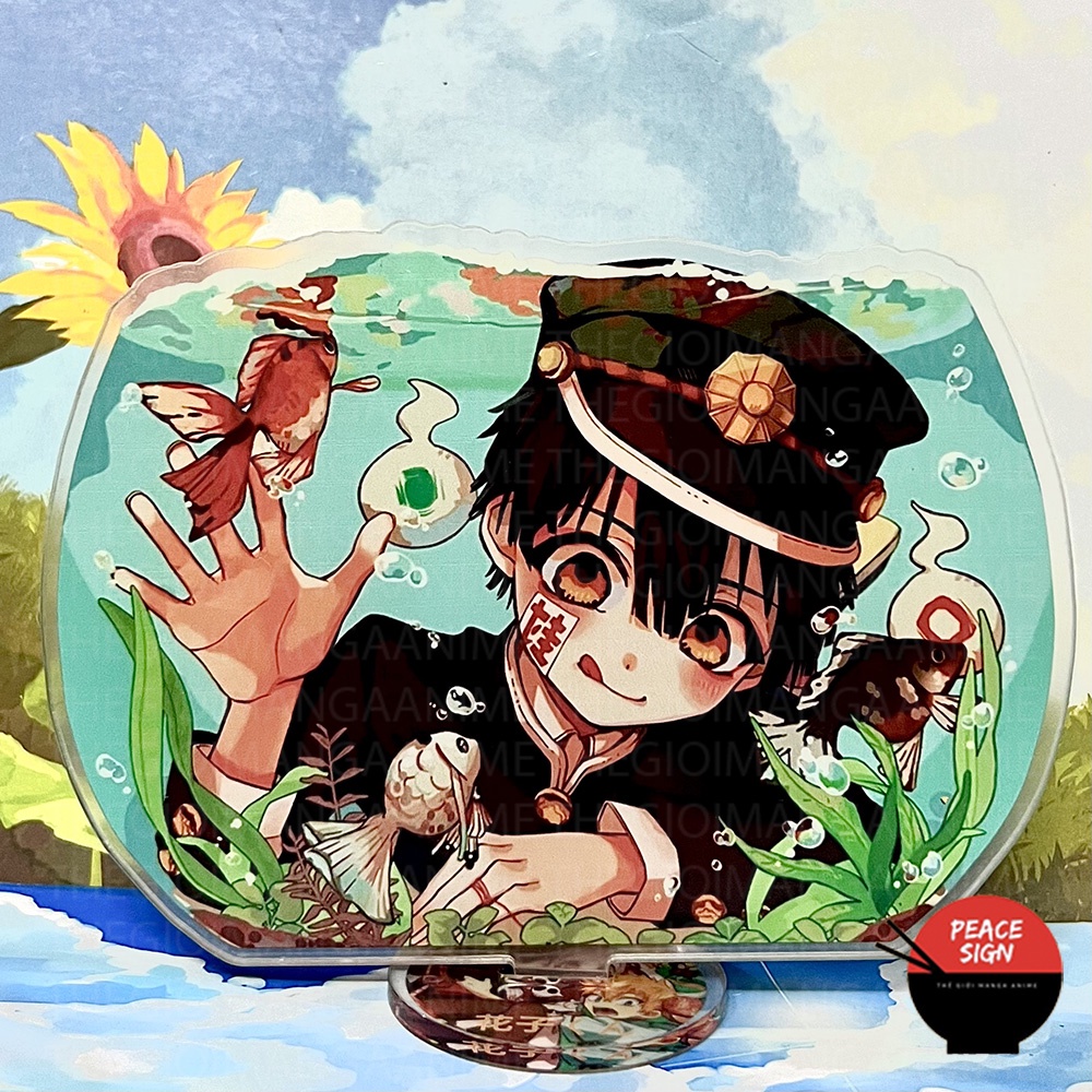 Standee Toilet-bound Jibaku Shounen Hanako-kun ver BỂ CÁ mô hình CẬU MA NHÀ XÍ in hình anime chibi