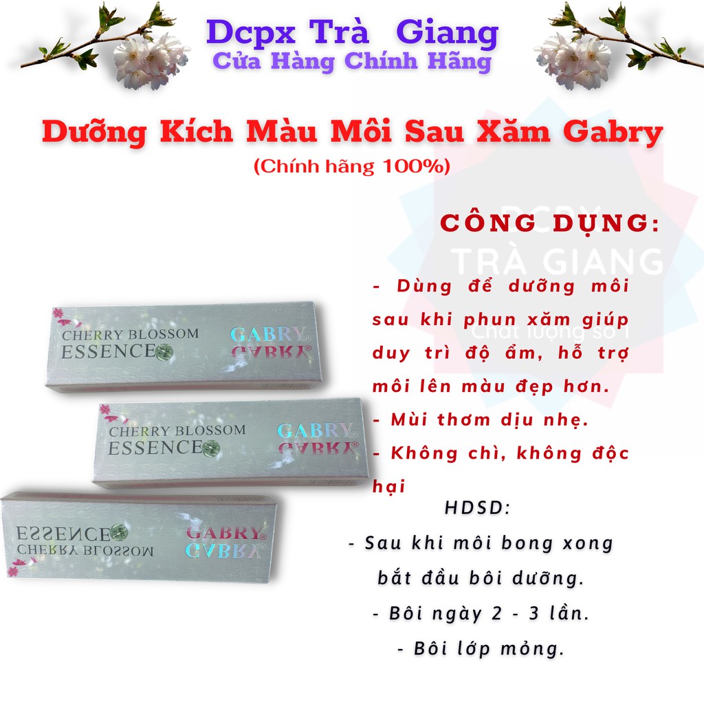 DƯỠNG KÍCH MÀU MÔI GABRY HÀNG CAO CẤP