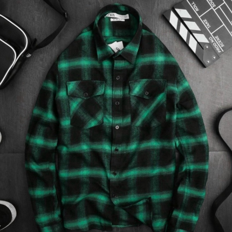 Áo Sơ Mi Nam Khoác Ngoài Kẻ Dài Tay Chất Vải Cao Cấp | BigBuy360 - bigbuy360.vn