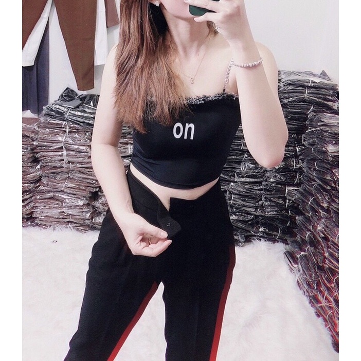 Quần tây công sở nữ 90F lai cao thấp y hình vải tuyết mưa