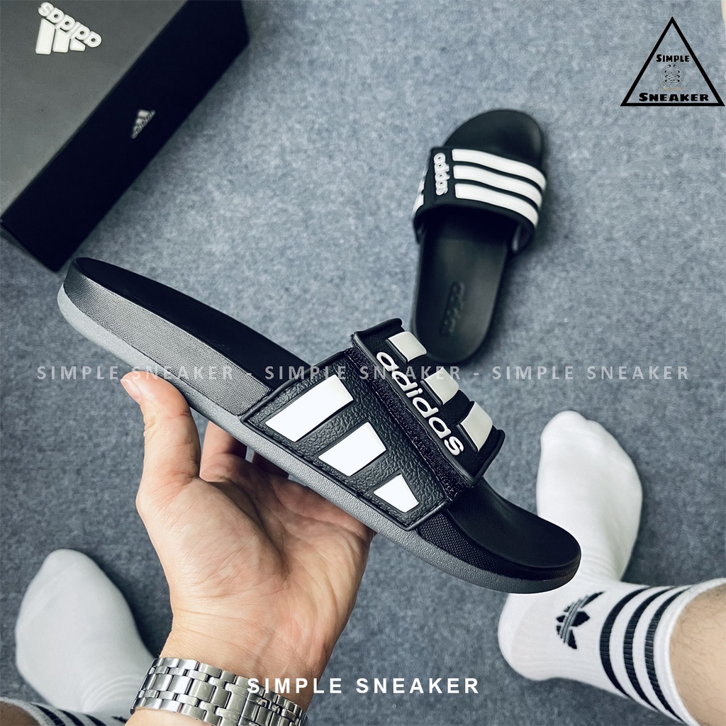 Dép Quai Ngang Adidas Auth FREESHIP Adidas Adilette Comfort Adjustable Slides Chính Hãng - [EG1344] - Simple Sneaker