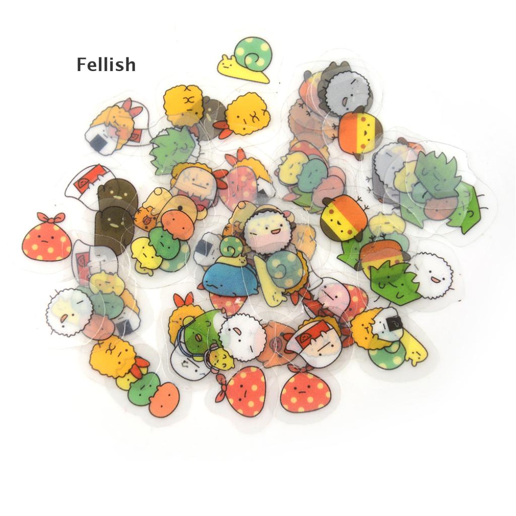 Set 80 Miếng Dán Trang Trí Nhật Ký Mini Dễ Thương 436vn Diy