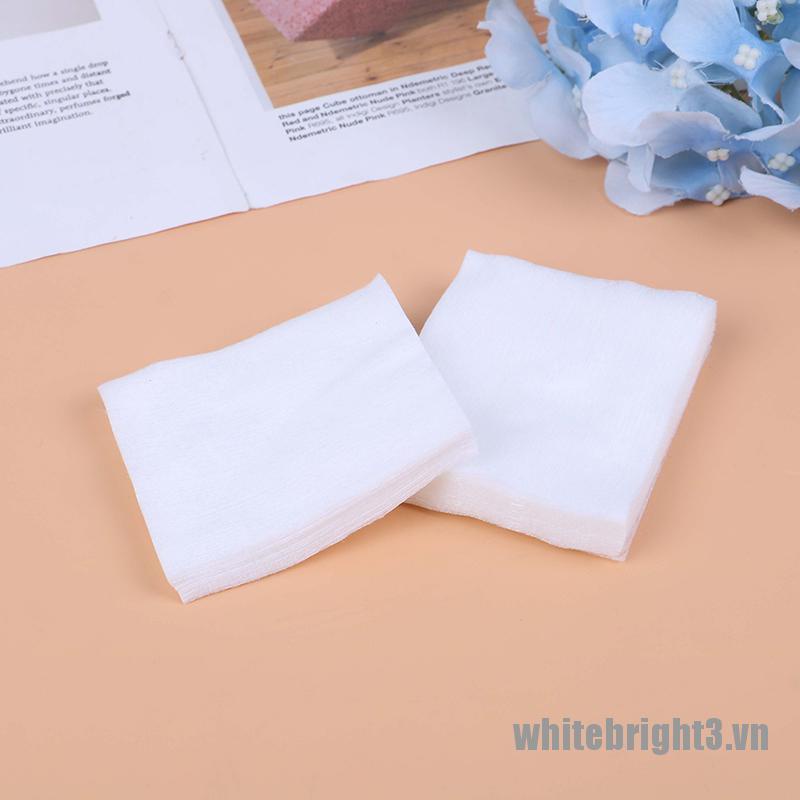 (Hàng Mới Về) Hộp 3 / 100 Dụng Cụ Trang Điểm Móng Tay Màu Trắng