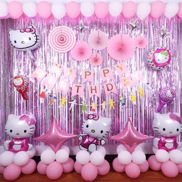 Set bóng trang trí sinh nhật cho bé trai,bé gái siêu hot