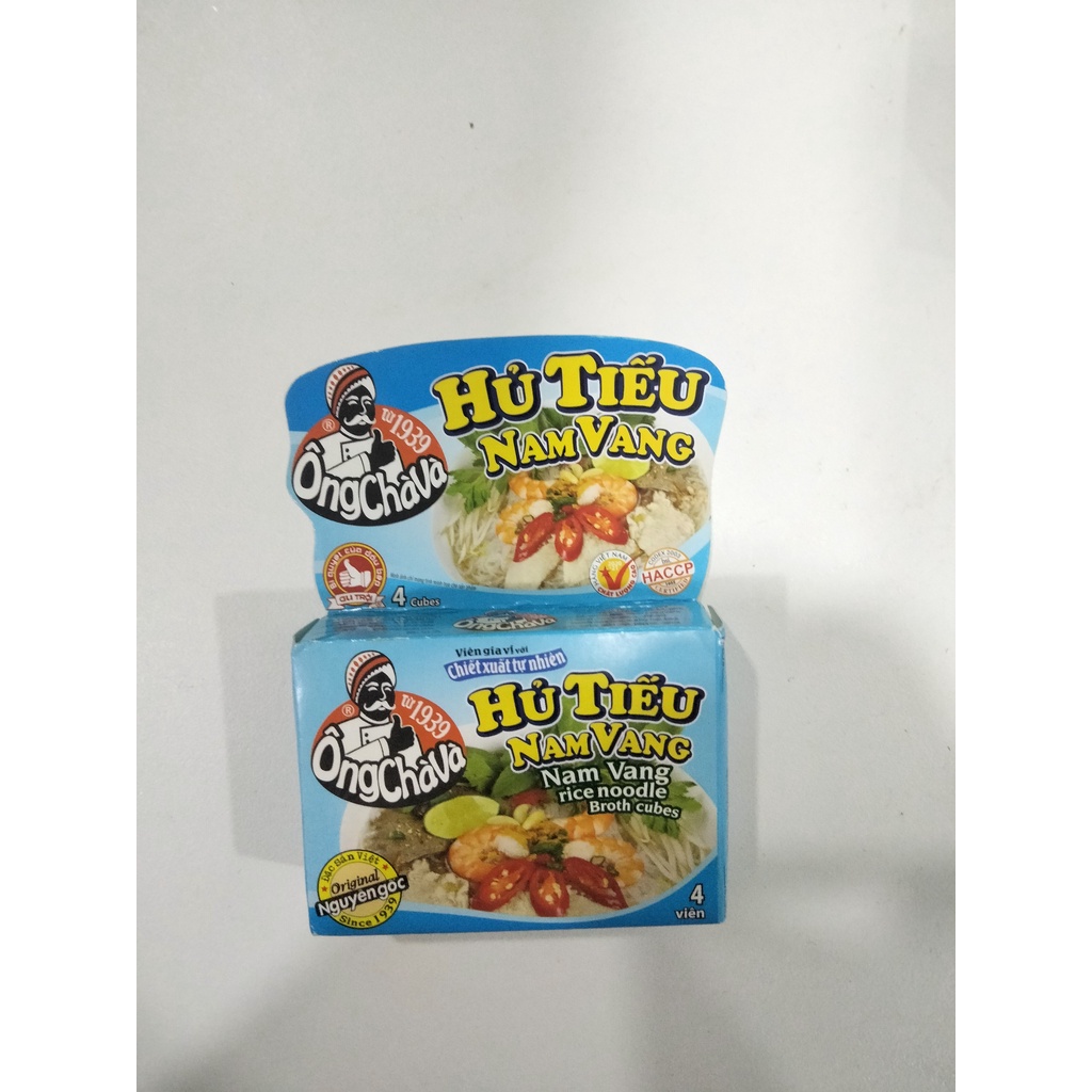 Gia vị nấu hủ tiếu nam vang hiệu Ông Chà Và, hộp 75G 4 viên