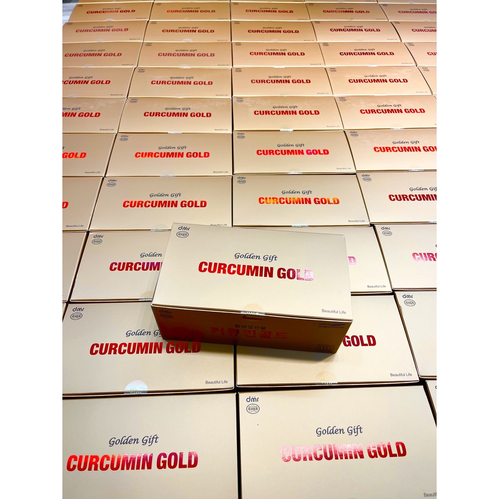 Tinh nghệ NANO CURCUMIN GOLD đẹp da, giữ dáng, chống lão hóa Hộp 100 tép