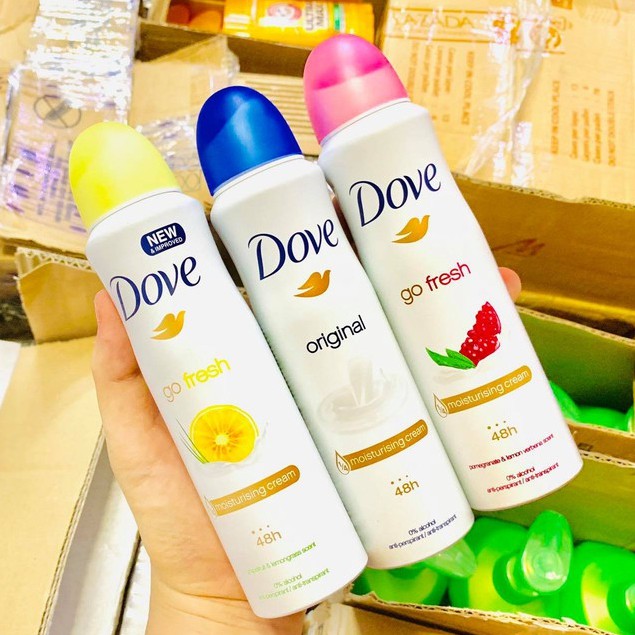 Xịt Khử Mùi Dove Go Fesh 150ml