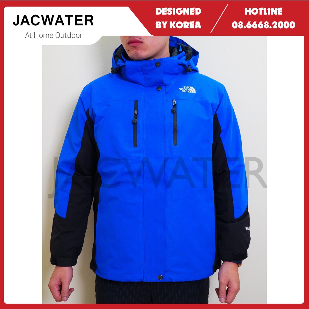 Áo gió lông vũ 5in1 giữ nhiệt tốt du lịch, vải GORE TEX chống nước JACWATER V5in1