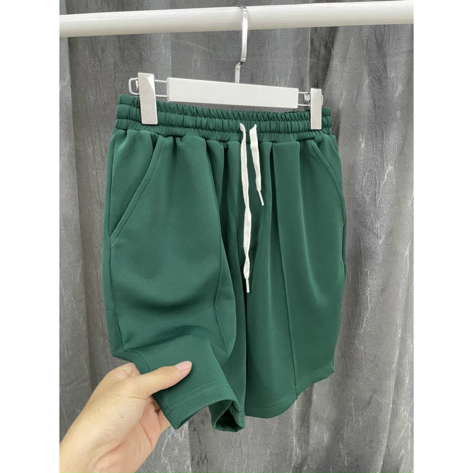 Quần Short Nam Poly Trắng Đen Phối Line Form Đẹp Chất Dày Dặn Short Unisex Mr Smile 99 Shop