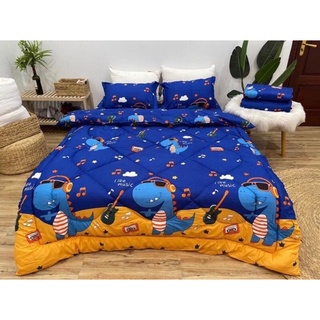chăn phao poly set 5 món