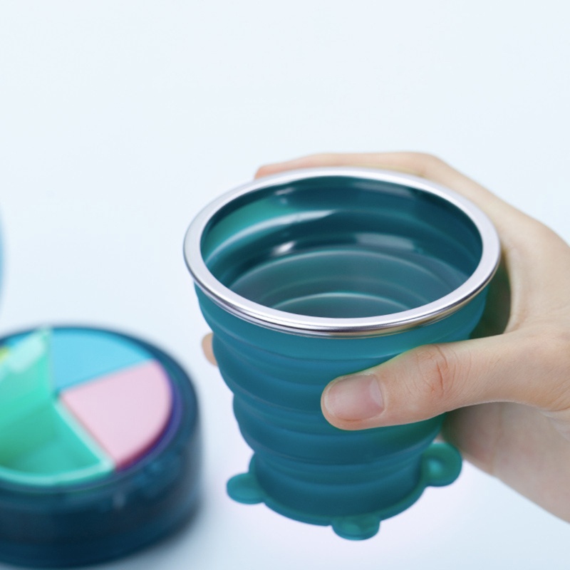 Hộp Đựng Thuốc 4 Ngăn Có Thể Gấp Gọn Tiện Dụng