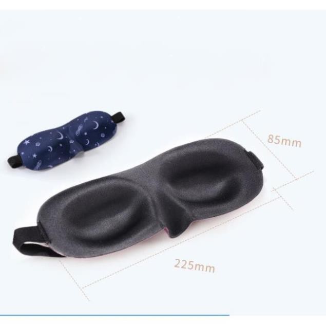 Bộ bịt mắt ngủ 3D thoáng khí kèm bịt tai chống ồn phong cách Hàn Quốc tặng túi đựng | BigBuy360 - bigbuy360.vn