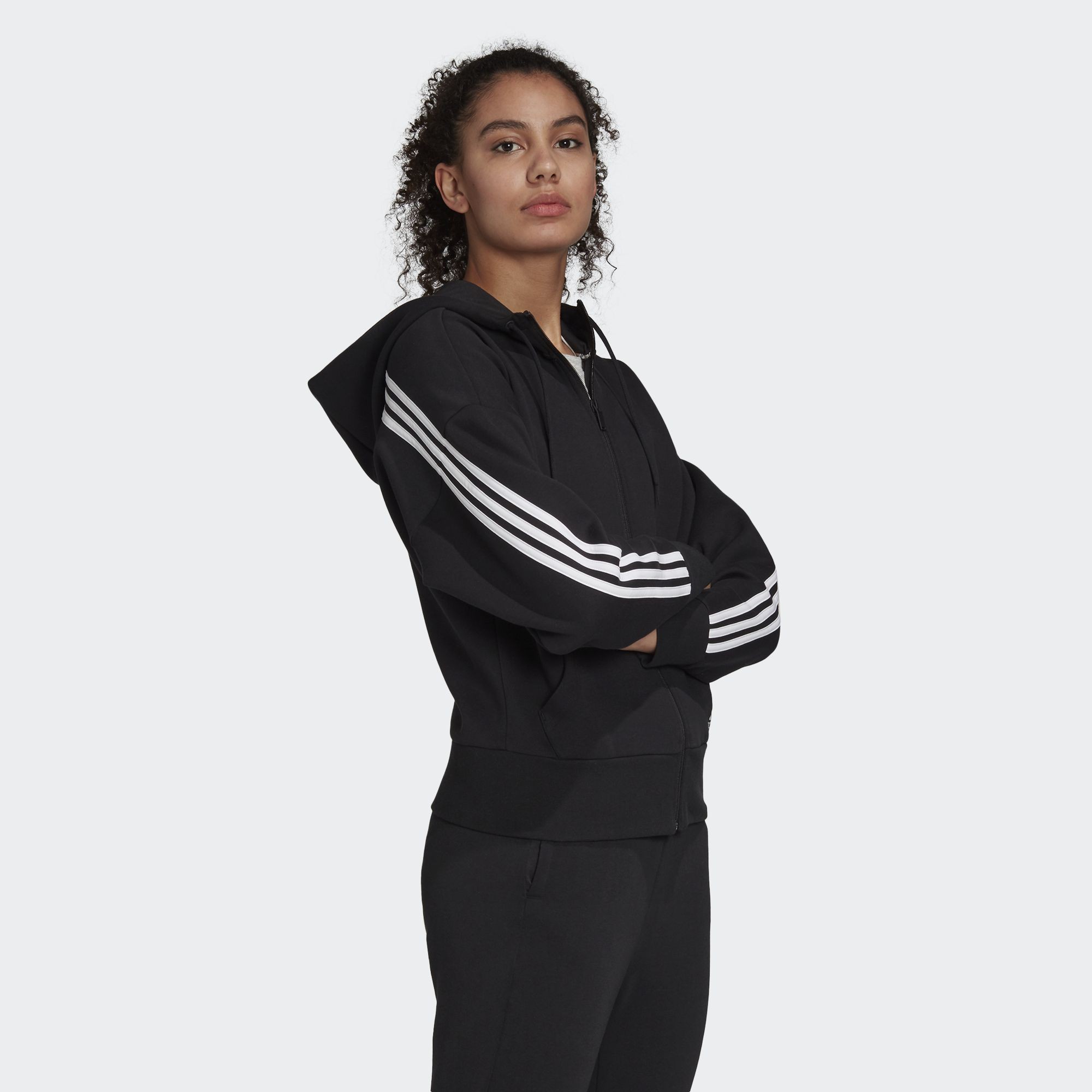 [Mã WABRD7 giảm 150K đơn 1 Triệu] Áo Hoodie adidas NOT SPORTS SPECIFIC 3-Stripes đen FR5113