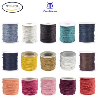 Cuộn chỉ cotton phủ sáp kích cỡ 1mm 100yards/cuộn
