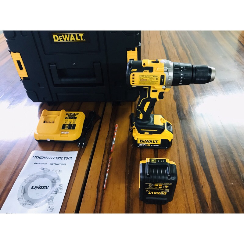 MÁY KHOAN PIN 20V DeWALT 13MM MÔ TƠ TỪ SIÊU MẠNH 2022 KO CHỔI THAN 3 CHỨC NĂNG NEW