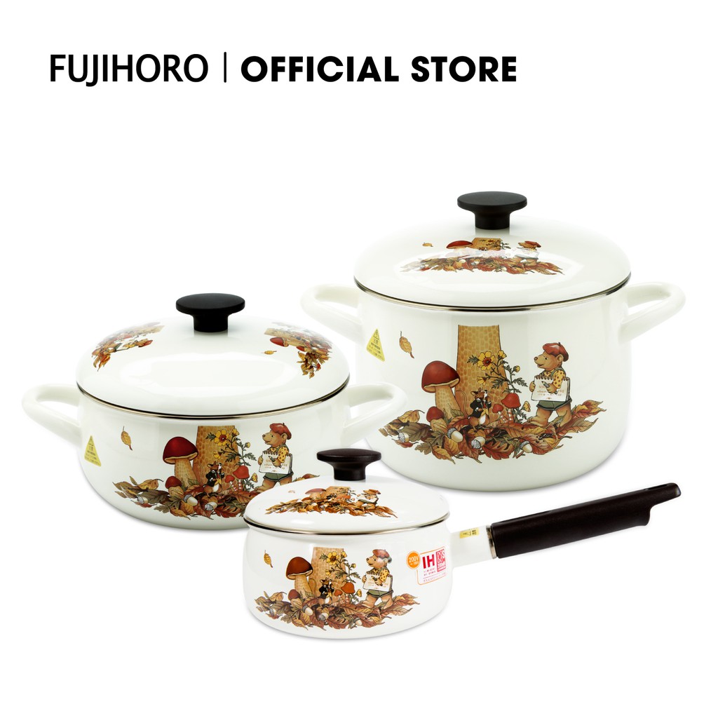 Bộ Nồi tráng men Fujihoro FTCV-3S
