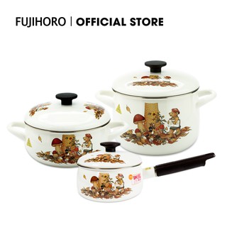 Bộ Nồi tráng men Fujihoro FTCV-3S