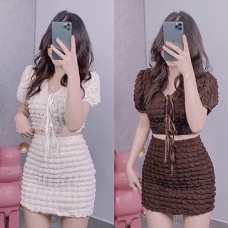 Set váy + chân váy vải xốp