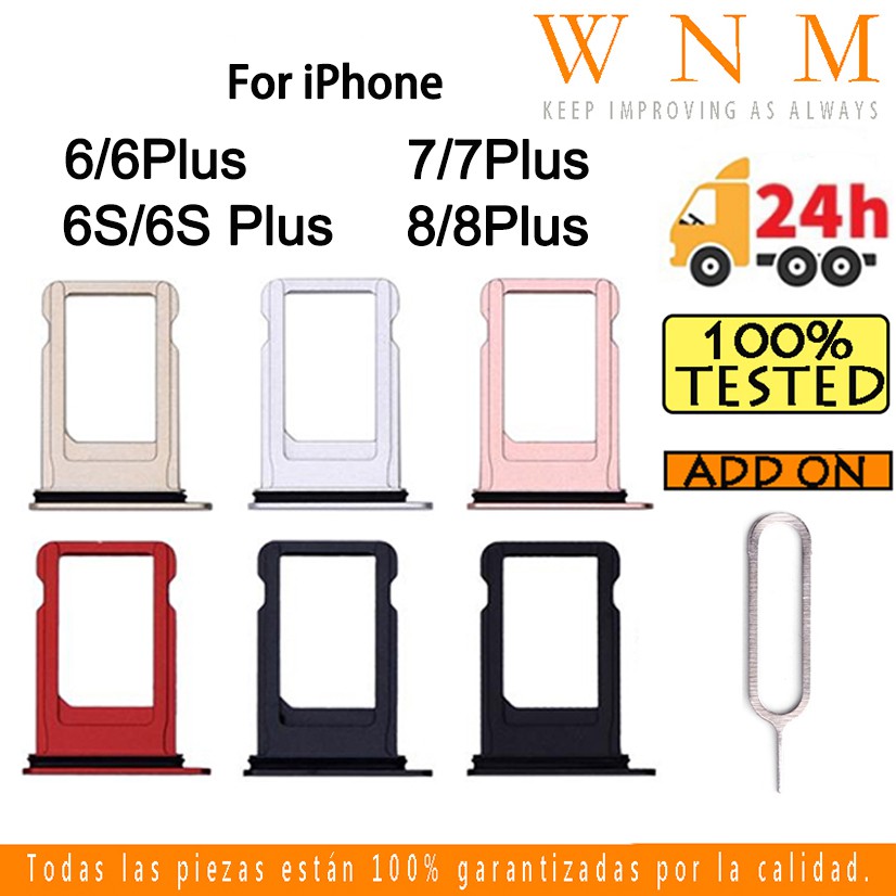 Khay Đựng Thẻ Sim Điện Thoại Thay Thế Cho IPhone 6 6S 7 8 Plus 6 G 6P 6SP 7P 8P