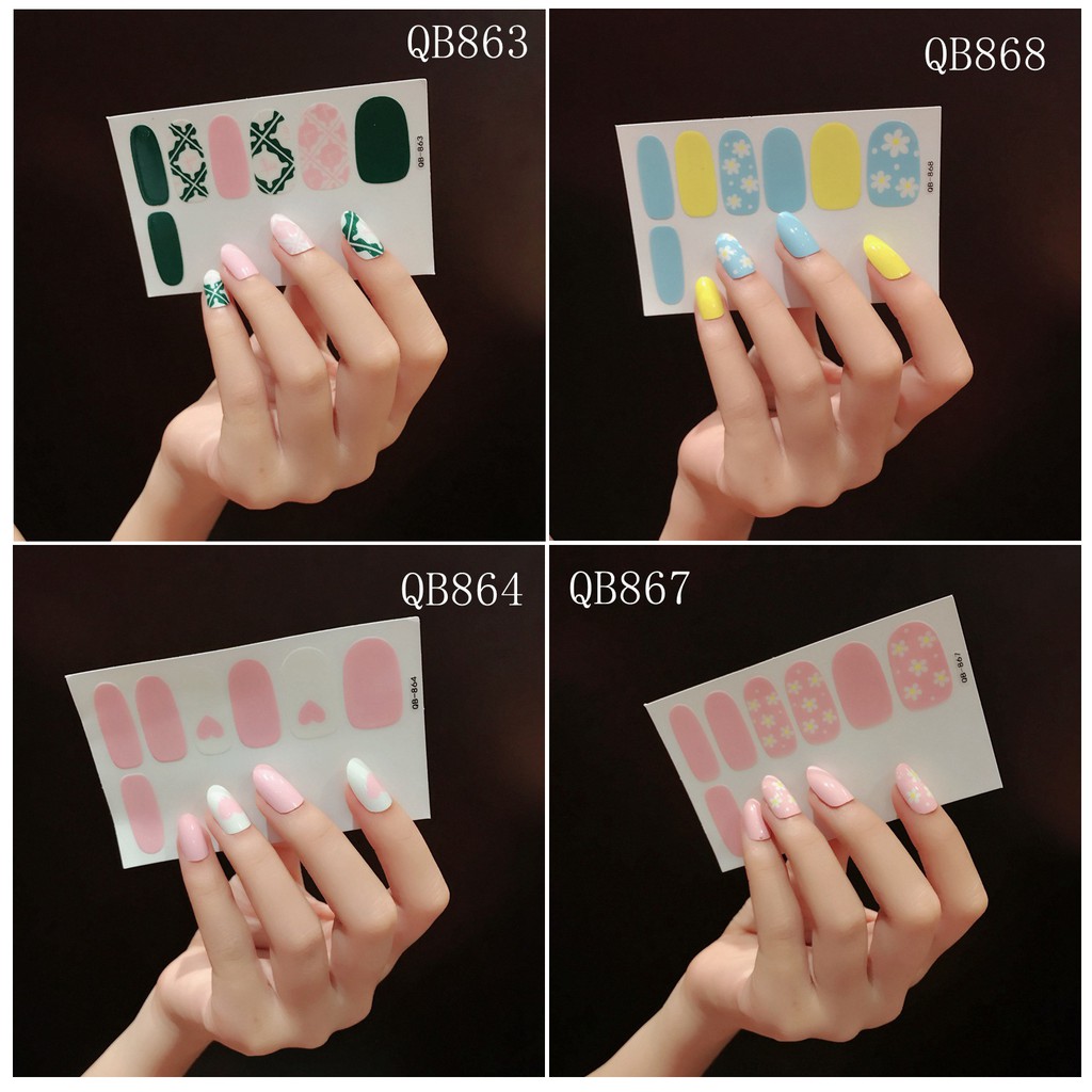 Miếng dán móng tay - Nail Wraps (12 miếng dán khô)