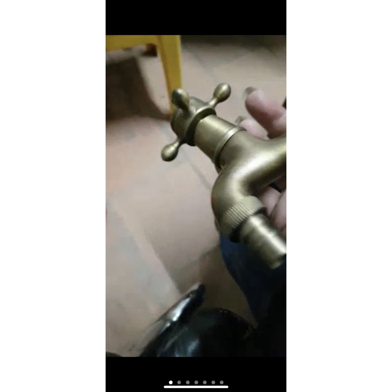 Vòi nước tay gạt đồng Dragon gold tặng băng tan