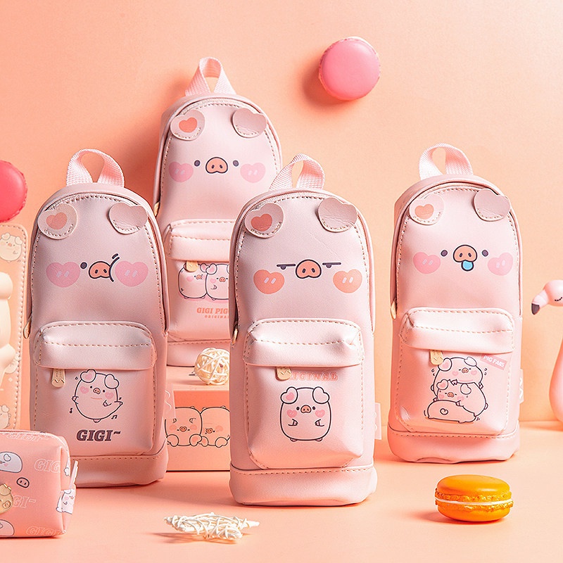 Hộp Bút Balo Hoạt Hình GiGi Piggy Ngộ Nghĩnh Dễ Thương - Pig Fans