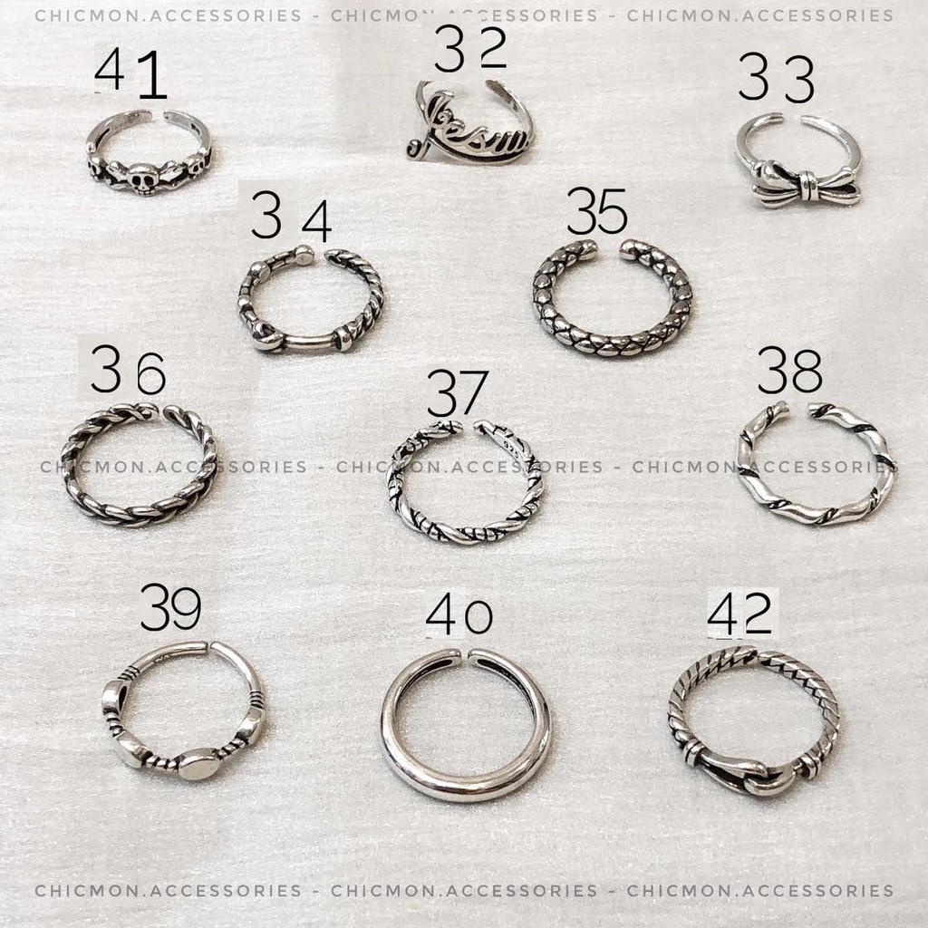 Nhẫn mạ bạc 925 unisex/chromeheart