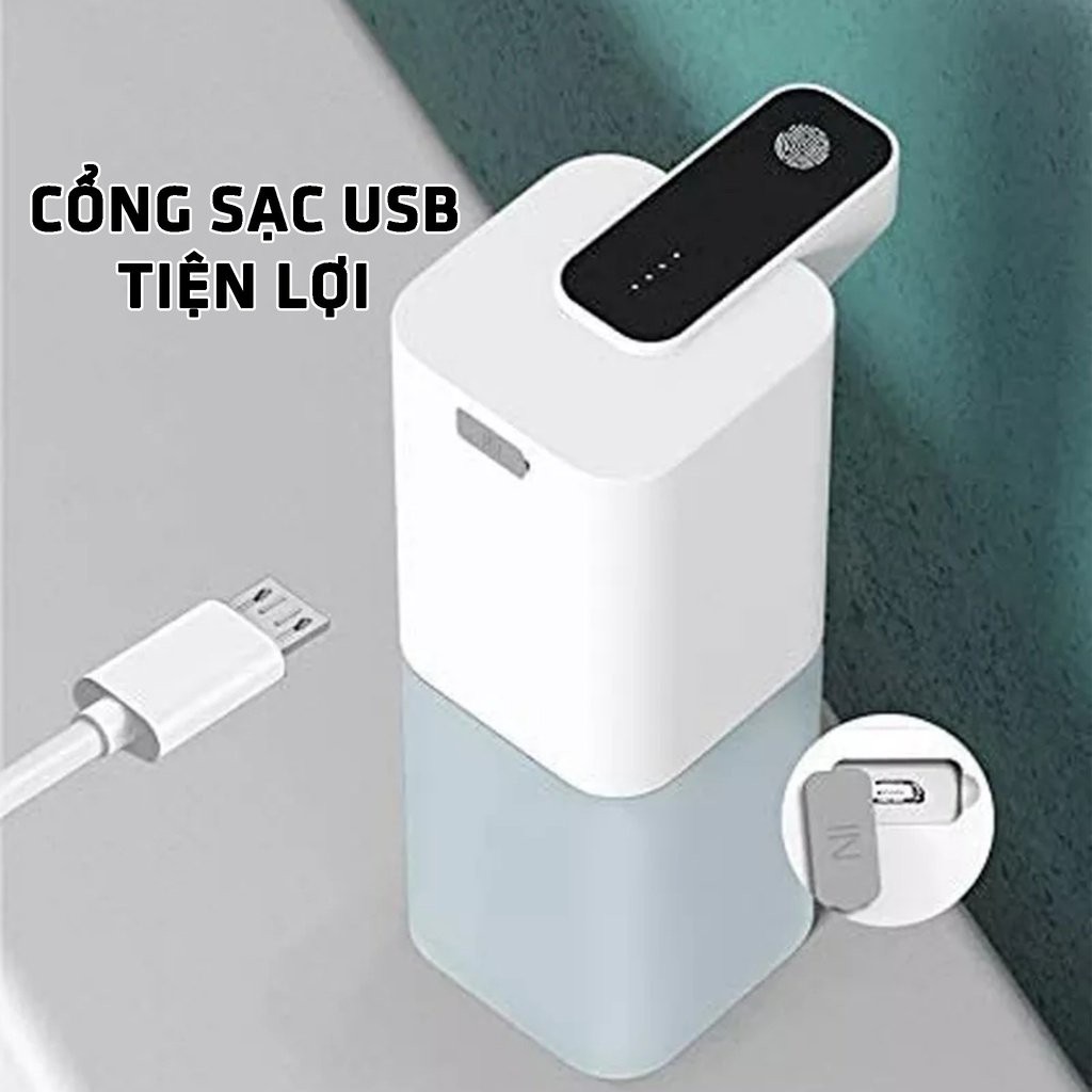 Máy Phun Khử Khuẩn Rửa Tay Cảm Ứng Tự Động, Sạc USB Thông Minh Chất Lượng Cao