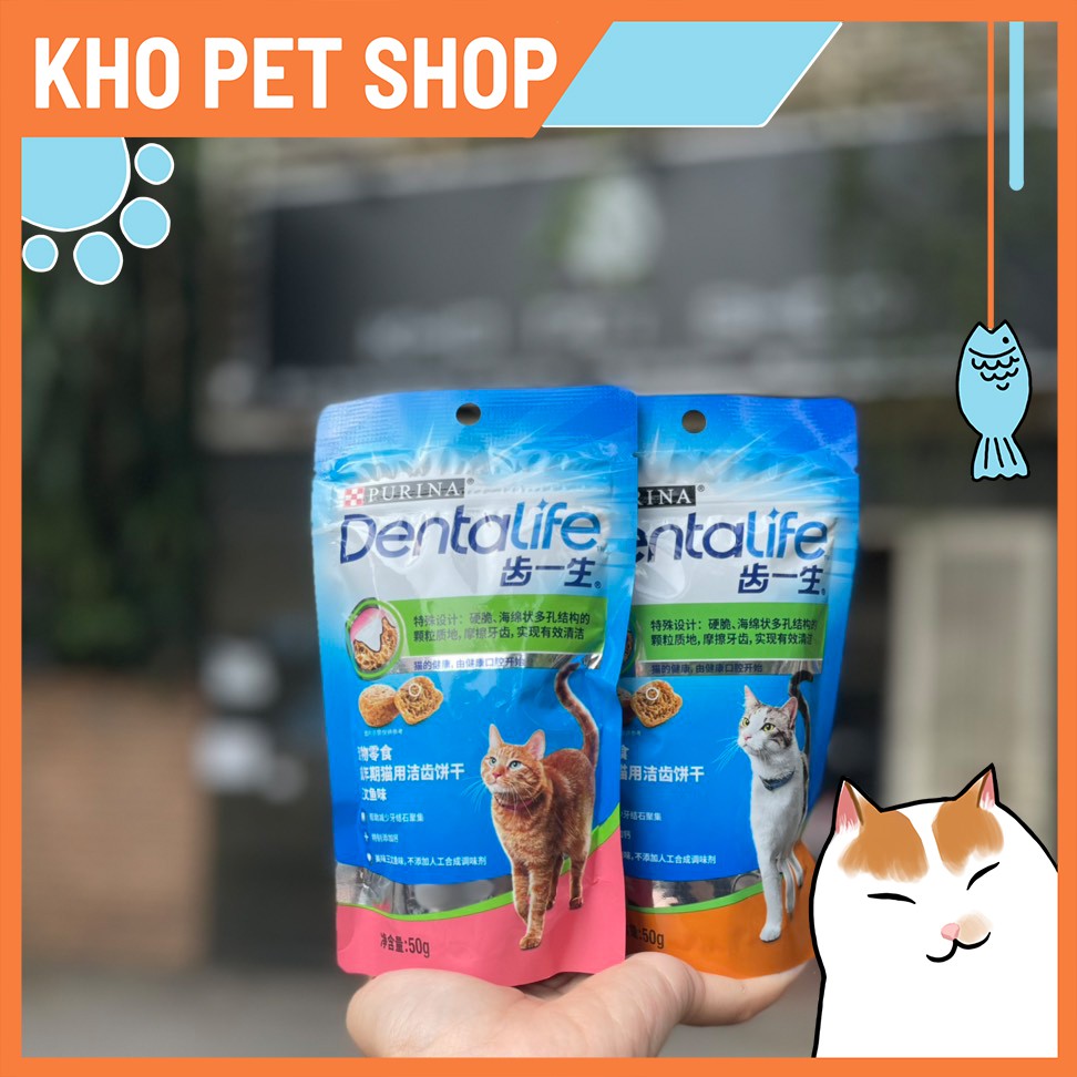 Purina Dentalife - Snack thưởng làm sạch răng cho mèo